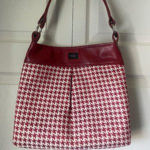 Red & White Handbag- Made in the USA